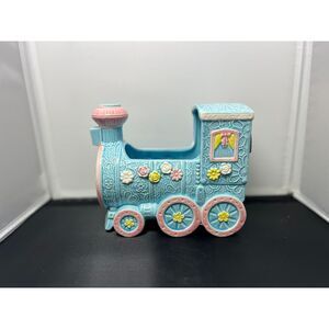 Vintage musical box ceramic Train‎ Decorative Nursery Room Decor made in Japan